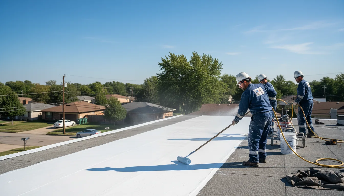 Commercial roof coating in Olla, LA near me